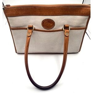 DOONEY & BOURKE ALL WEATHER LEATHER SIGNATURE HANDBAG VINTAGE!